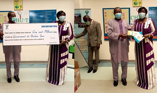 Les dons de l'UEMOA et de l'ONATEL-SA