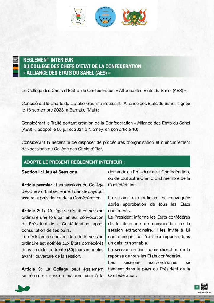  Etats du Sahel
